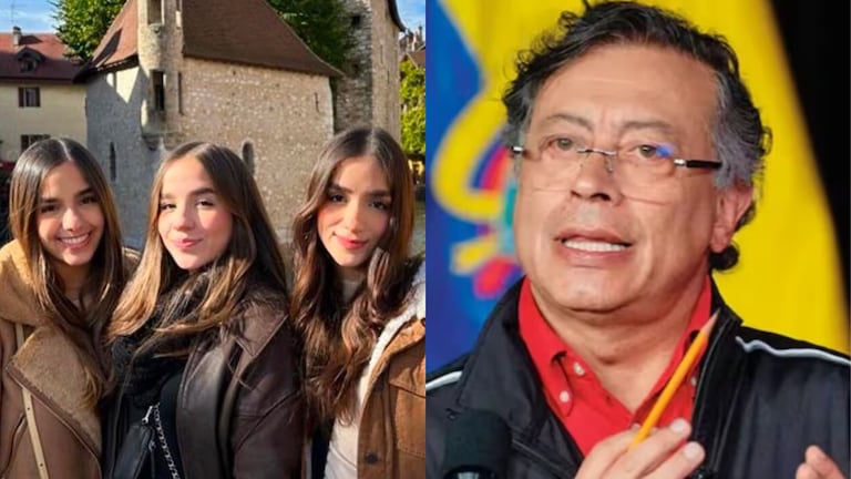 Trillizas Saavedra / Gustavo Petro, expresidente de Colombia.