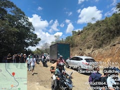 Se acaban de habilitar 2 carriles de la vía Panamericana en el sector El Túnel, Cajibío, Cauca, PR18+900.