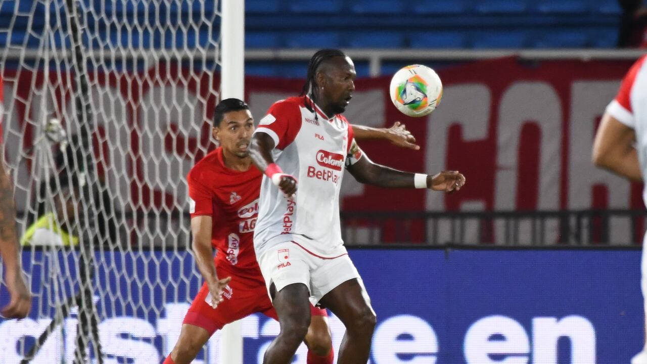 Hugo Rodallega en el partido contra América por la fecha 18 de la Liga Betplay