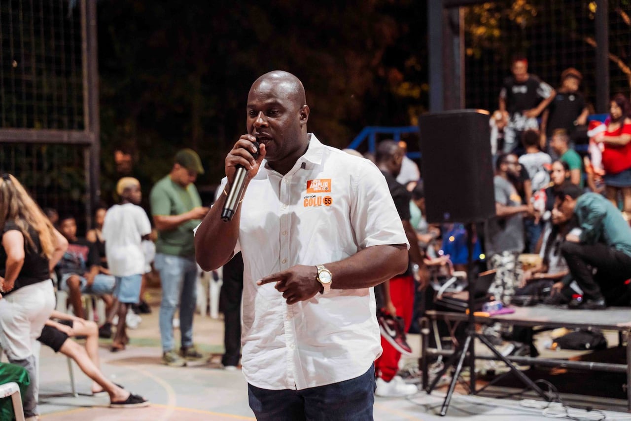 Víctor Golú Montenegro en una actividad pública.