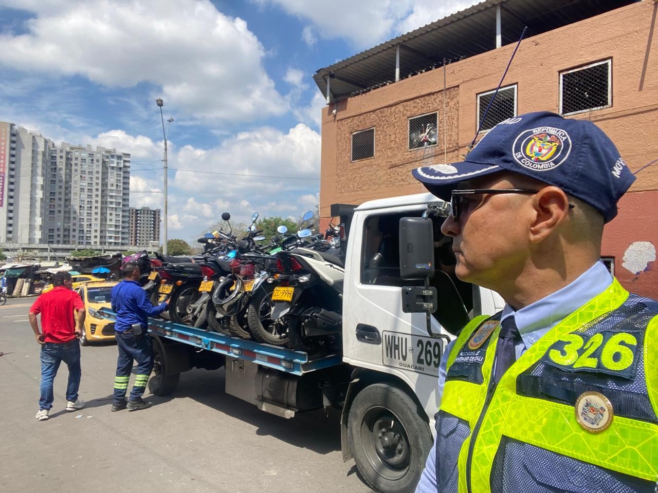 La mayoría de los vehículos inmovilizados fueron motos.