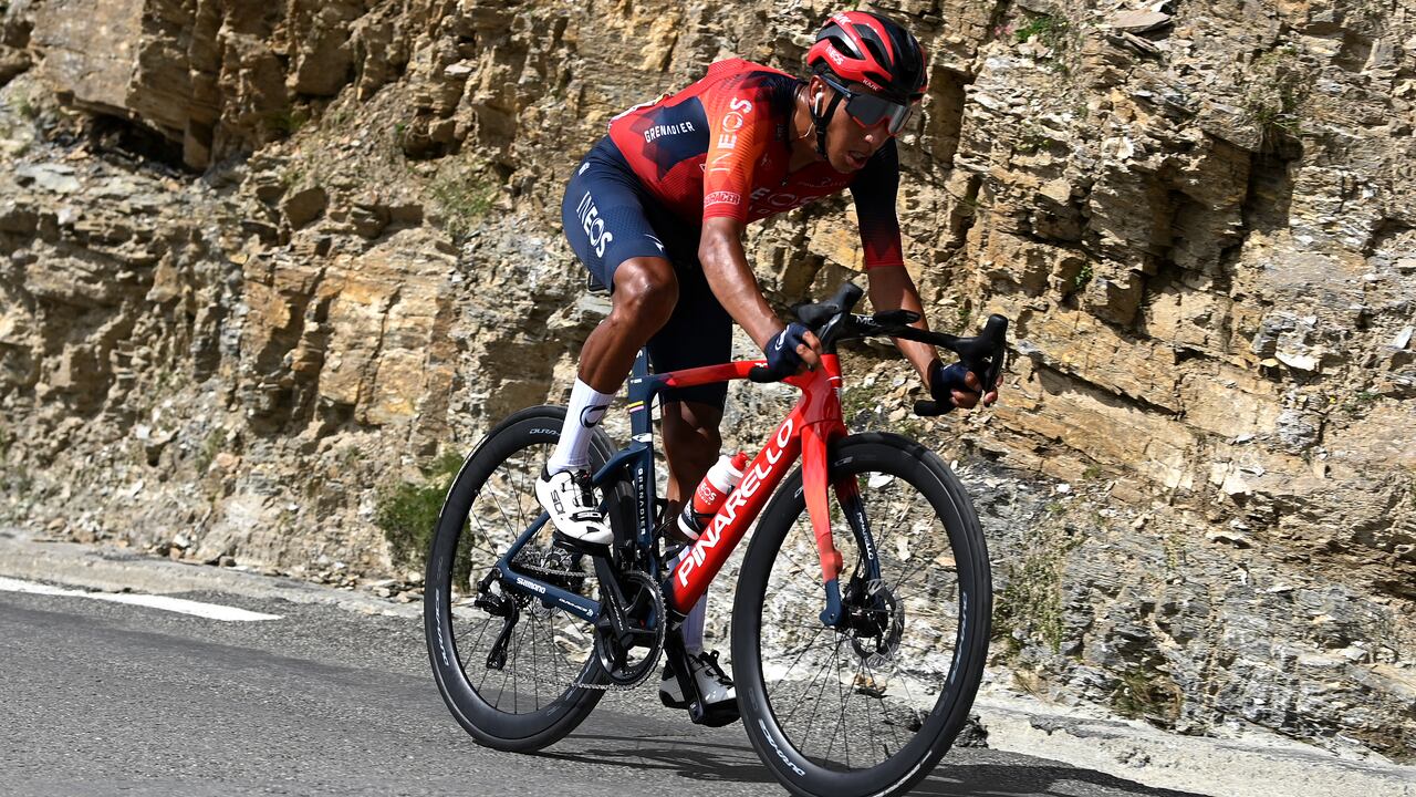 CAUTERETS-CAMBASQUE, FRANCE - JULY 06: Egan Bernal of Colombia and Team INEOS Grenadiers competes climbing down the Col du Tourmalet (2,115m) during the stage six of the 110th Tour de France 2023 a 144.9km stage from Tarbes to Cauterets-Cambasque 1355m / #UCIWT / on July 06, 2023 in  Cauterets-Cambasque, France. (Photo by Tim de Waele/Getty Images)