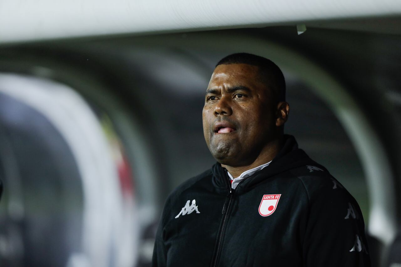 BOGOTÁ. Septiembre 24 de 2023. Santa fe enfrenta a Deportivo Pereira en juego válido por la fecha 14 de la liga Betplay II en el estadio Nemesio Camacho el Campin. (Cortesía)