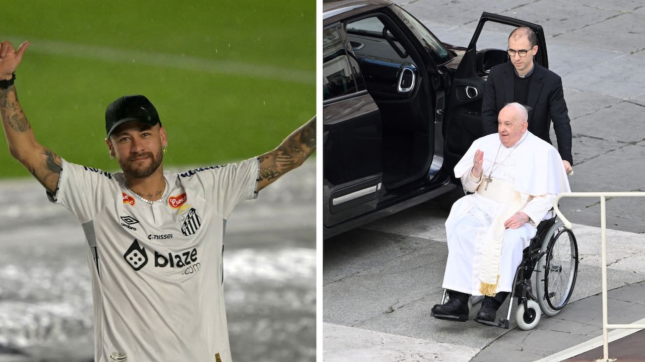 Neymar le mandó un mensaje de aliento al Papa Francisco.