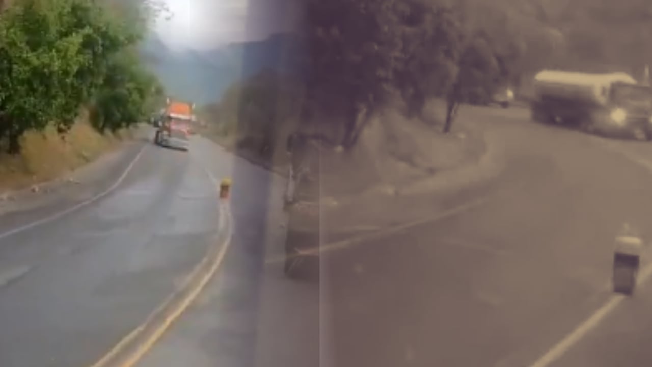 El artefacto, pintado con los colores de la bandera nacional, obligó a las autoridades a restringir el paso.