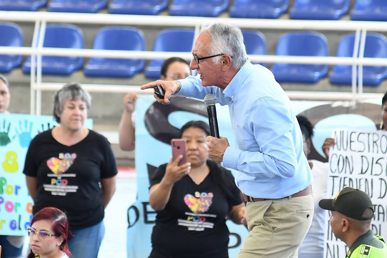 Se realizó en el coliseo de la Escuela Nacional del de Deporte Audiencia Pública en salud con el Ministro Guillermo Alfonso Jaramillo , Ministro de salud, Febrero 13 de 2024, Foto Wirman Rios / EL PAIS