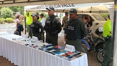 La megatoma permitió la incautación de algunos celulares robados.