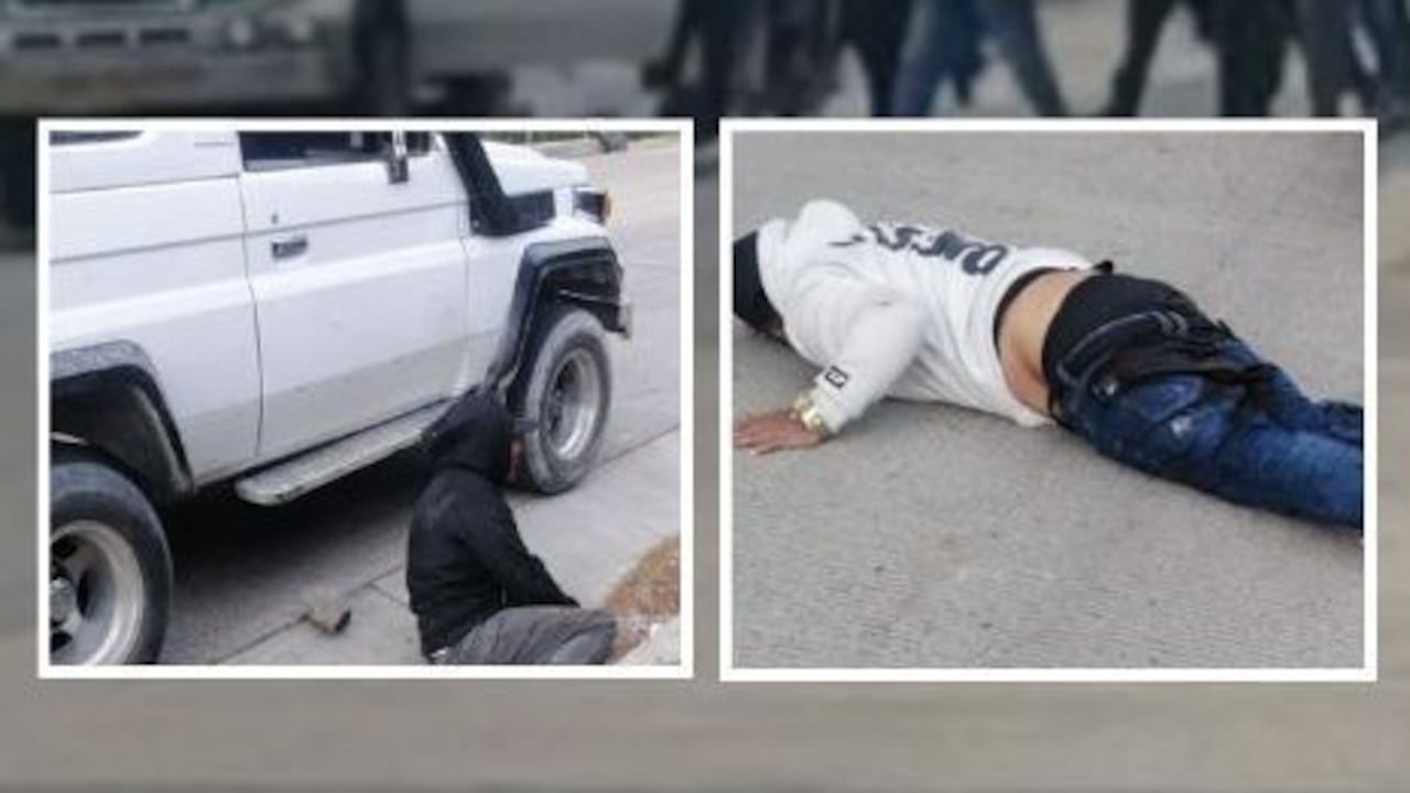 La misma comunidad fue la encargada de interceptar a los dos presuntos delincuentes cuando se movilizaban en un vehículo tipo campero reportado como hurtado.