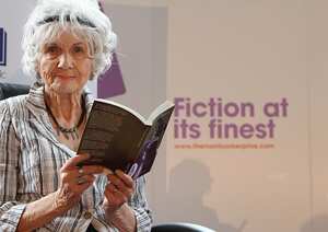 Alice Munro, ganadora del Booker International Prize de 2009 y del Nóbl de Literatura en 2013, en Dublín.Images