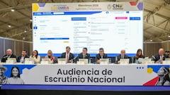 Escrutinios de las elecciones 2026 por parte del CNE.