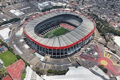 Esta vista aérea muestra el Estadio de la Ciudad de México, renombrado anteriormente como Estadio Azteca (o Estadio Banorte) para la Copa Mundial de la FIFA, en la Ciudad de México el 28 de mayo de 2026. (Foto de Carl DE SOUZA / AFP)