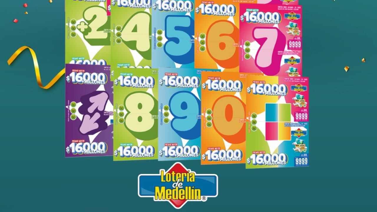 Lotería de Medellín: este es el número ganador del sorteo del viernes 10 de octubre.
