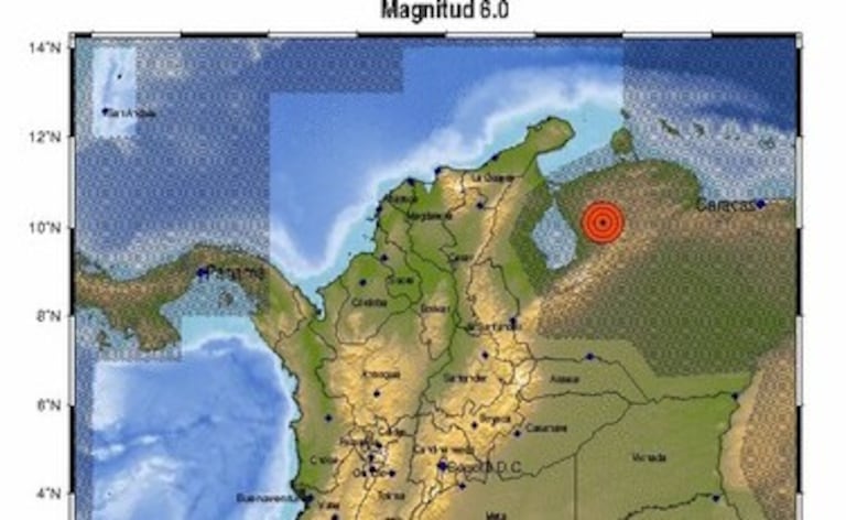 El fuerte movimiento telúrico se sintió en varias regiones del país, y en Colombia.
