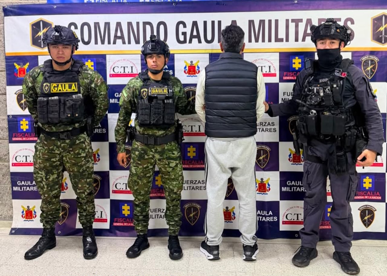 Captura de alias el Mono, según la Fiscalía.
