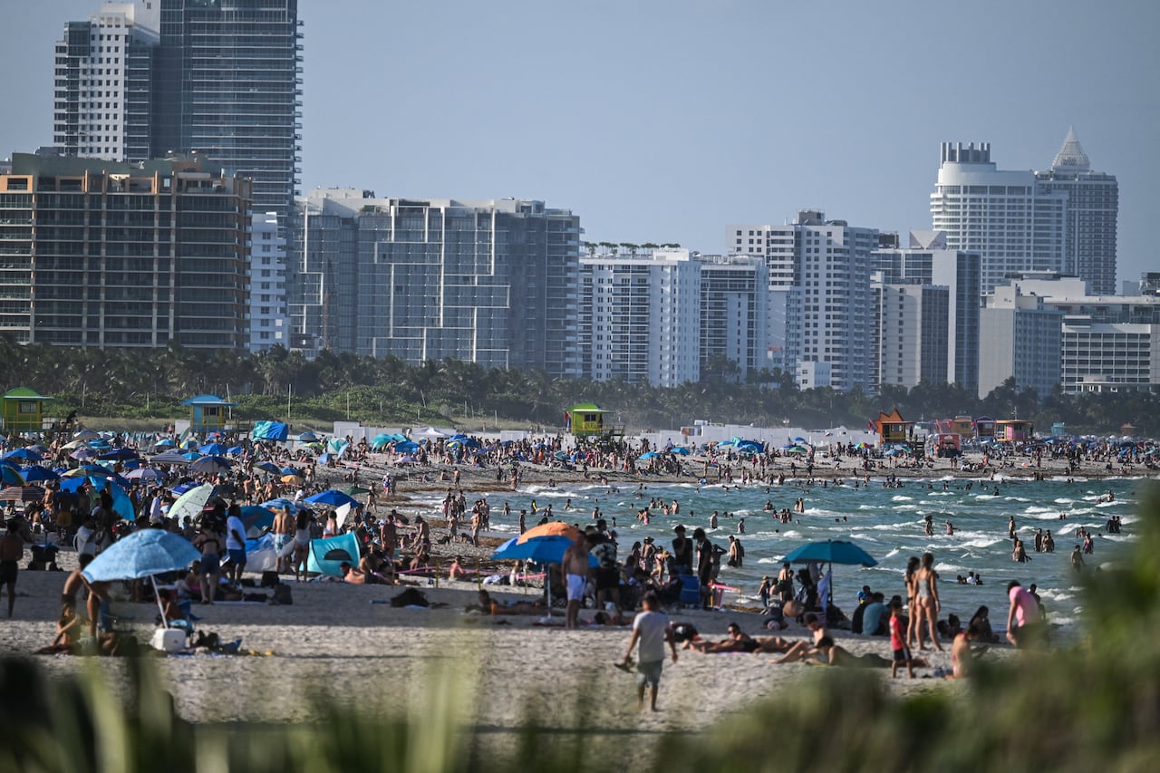 Miami Beach, en Florida, es uno de los lugares más turísticos del país.