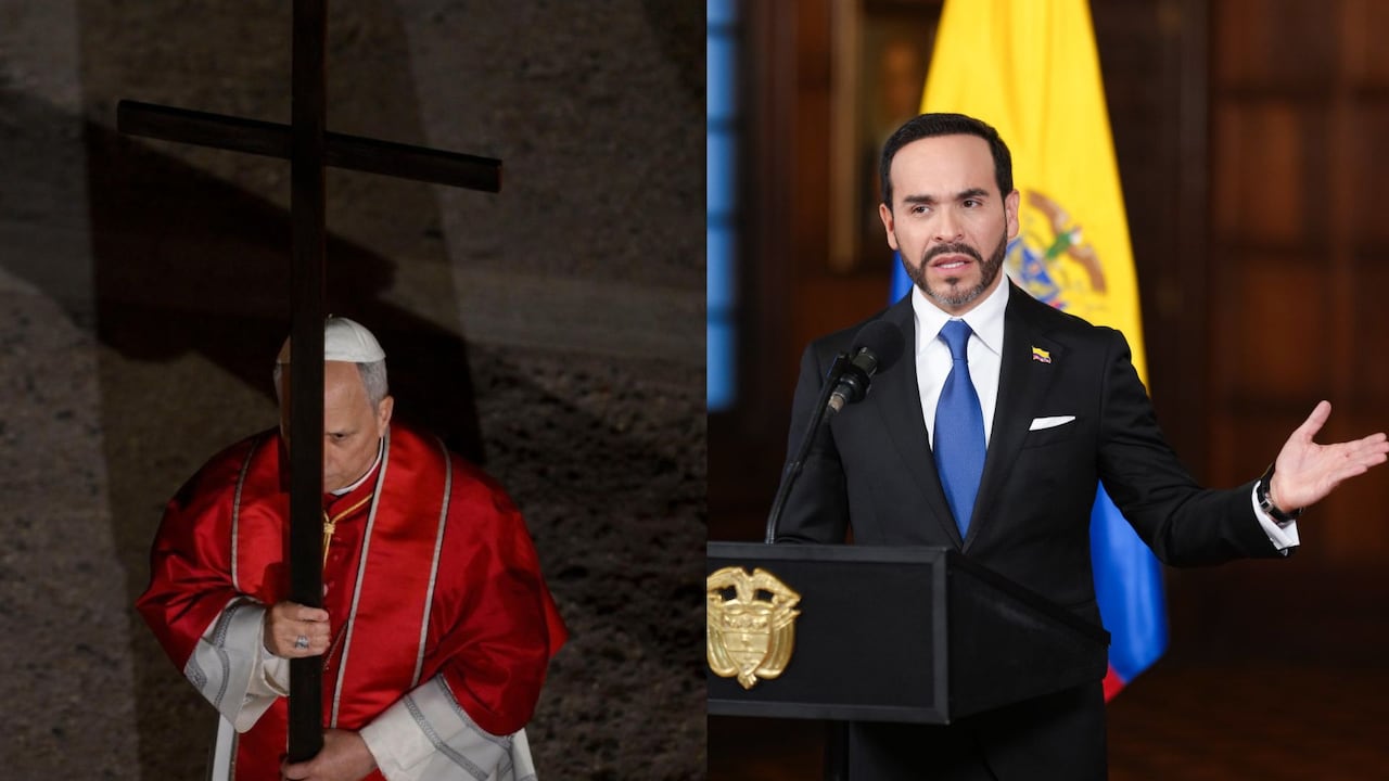 Papa León XIV y el presidente de Colombia, Abelardo de la Espriella.