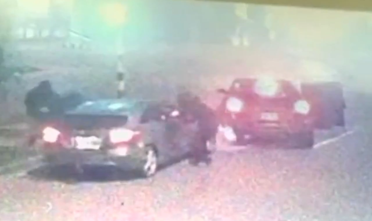 Robo de carro en Bogotá.