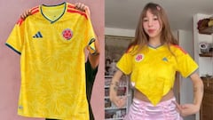 Emily León dividió opiniones en redes al intervenir, a su manera, la camiseta de la Selección Colombia.