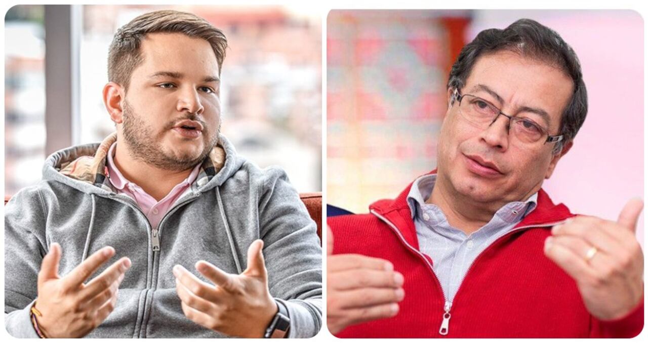 Nicolás Alcocer y Gustavo Petro.