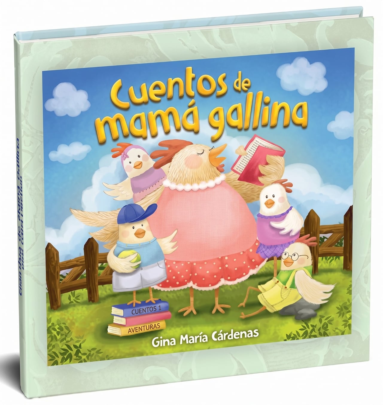 Ginna, aparte de vender su cuento, hace lectura en voz alta para los niños, como cuentera que es.