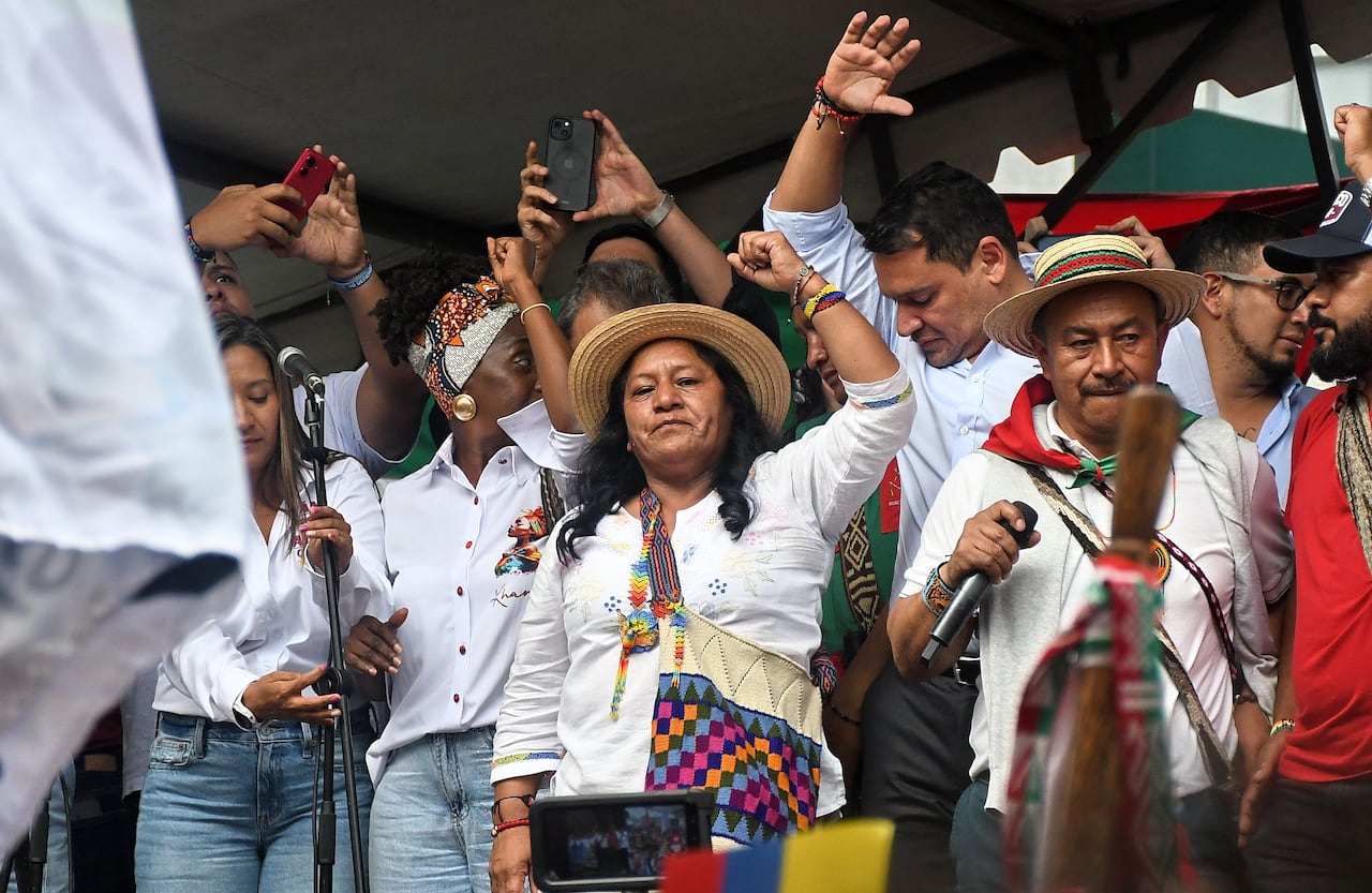 La candidata a la Vicepresidencia Aida Quilcué aseguró que su paso por Cali busca tender puentes con distintos sectores sociales.