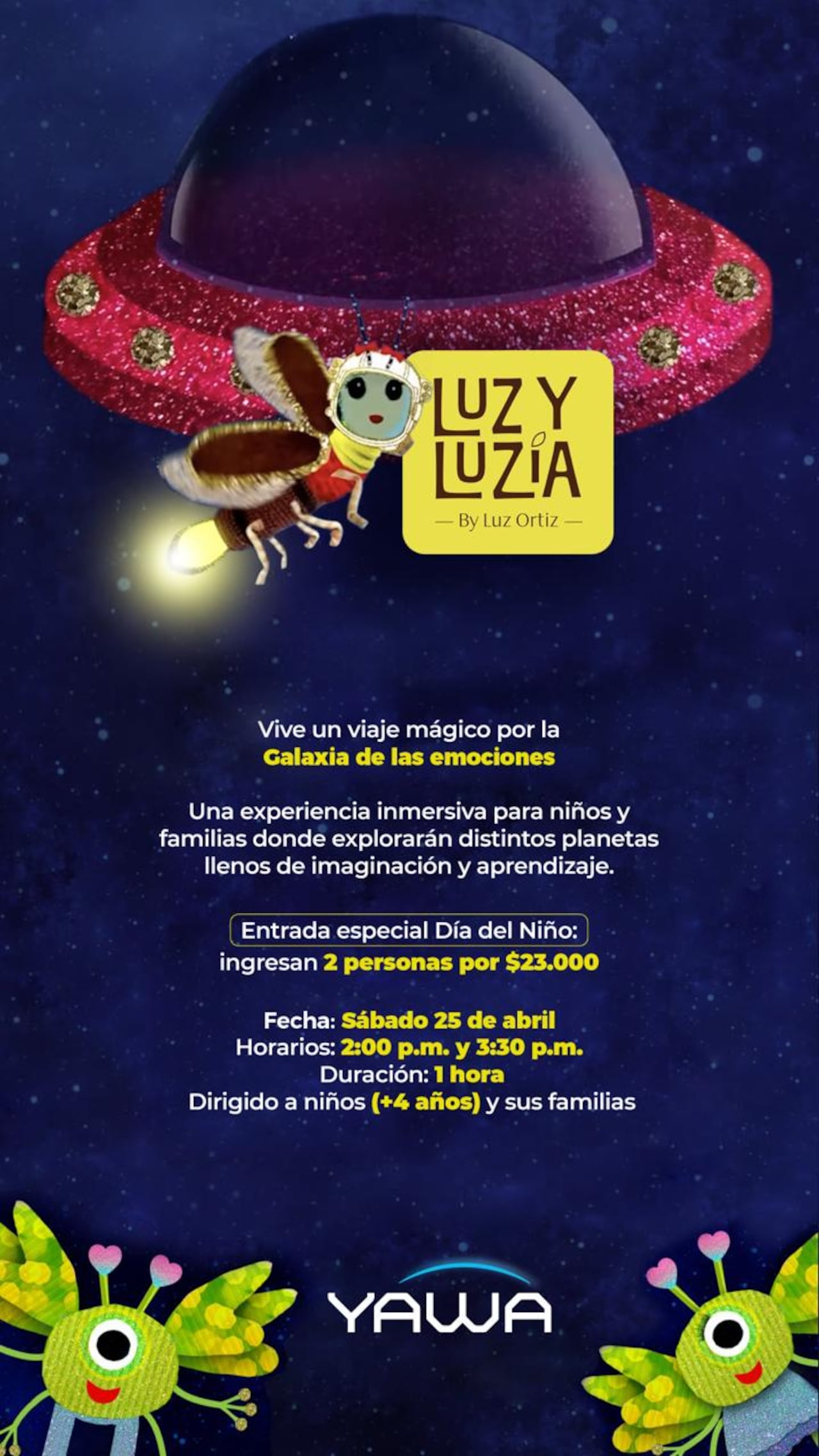 Yawa celebrará el Día del Niño con variada programación.