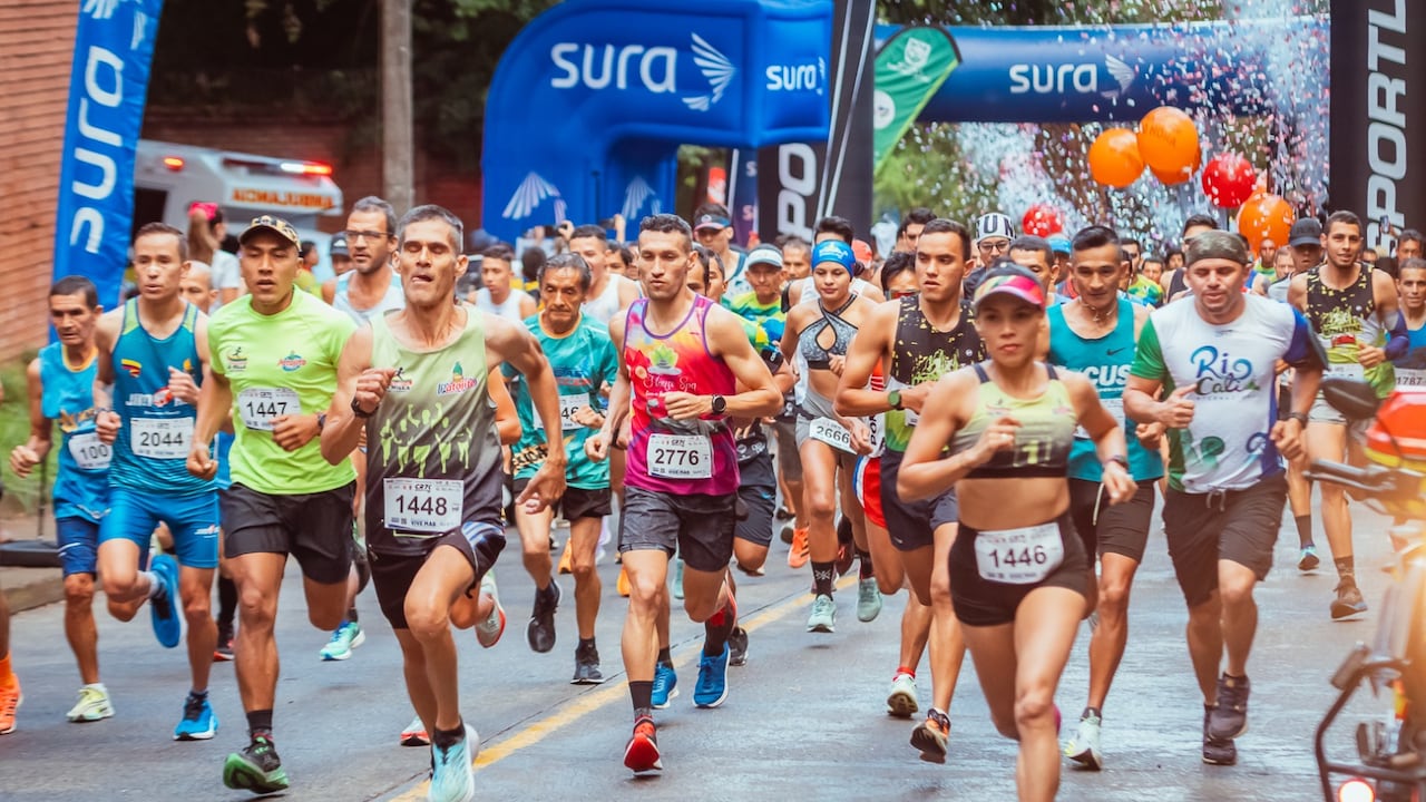 Cerca de 2000 caleños participaron de la carrera atlética Cristo Rey 7k.