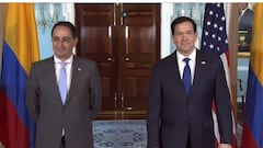 El vicepresidente electo de Colombia, José Manuel Restrepo (izquierda), y el secretario de Estado de EE. UU., Marco Rubio (derecha), sostuvieron una reunión clave en la Casa Blanca para trazar la hoja de ruta de las relaciones bilaterales.