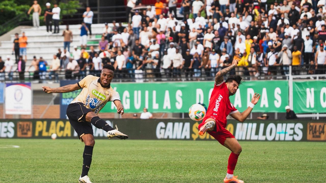 Imagen del partido entre Águilas Doradas y América de Cali por la fecha 12 del primer semestre de la Liga Colombiana 2026.