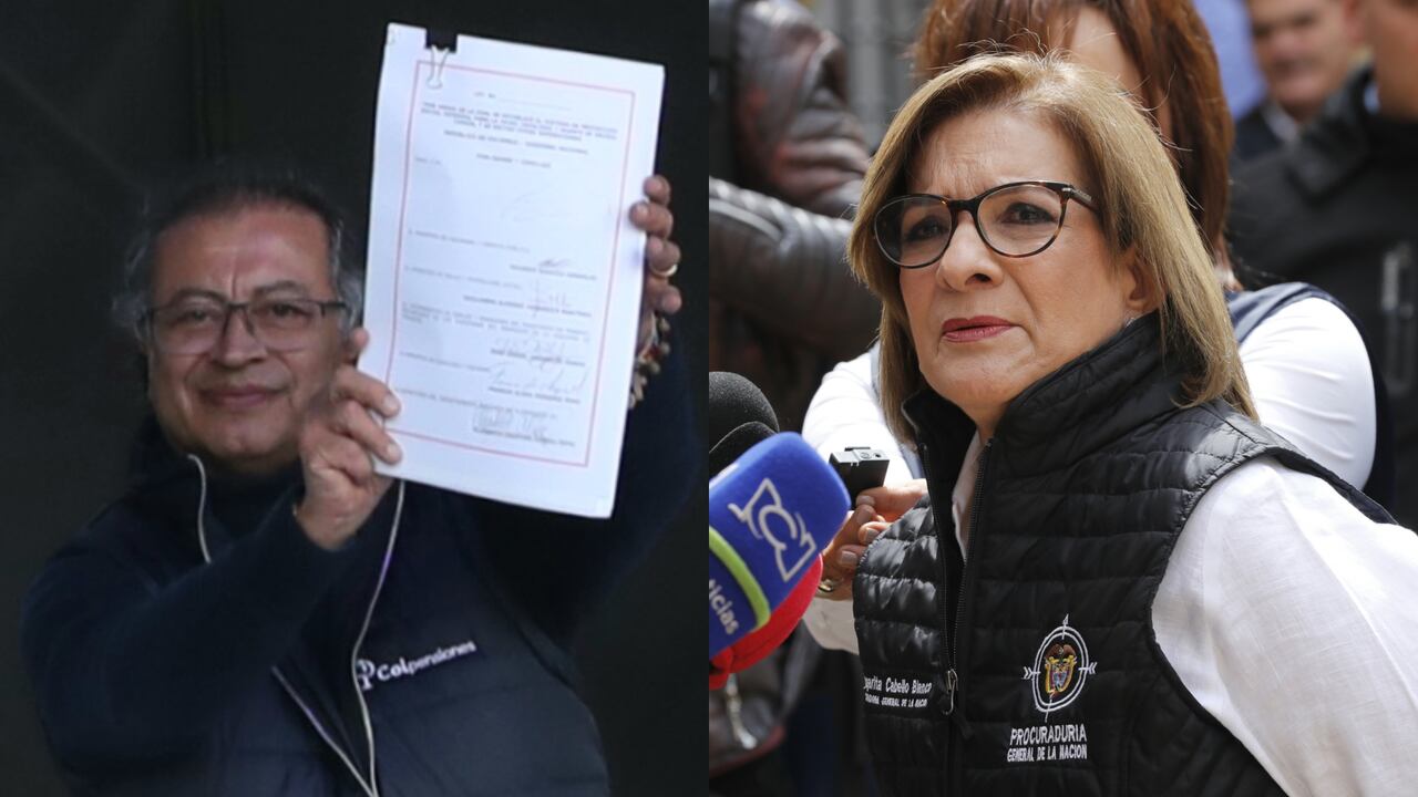 Gustavo Petro y Margarita Cabello.