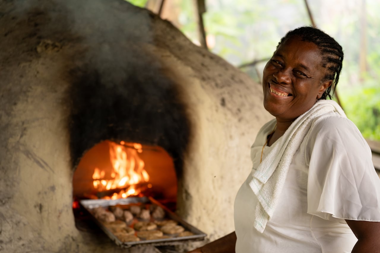 Ángela Leonarda Cueros Torres, sabedora de la cocina tradicional del Pacífico.