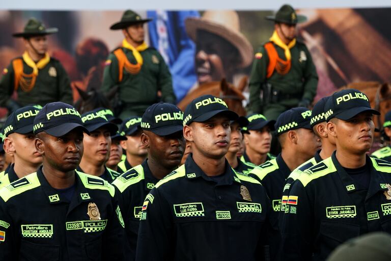 Se presentaron oficialmente los 500 policías que llegaron a reforzar la seguridad en el Valle del Cauca