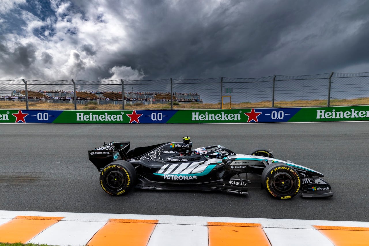 Kimi Antonelli a bordo de su monoplaza en el Gran Premio de Países Bajos 2026.