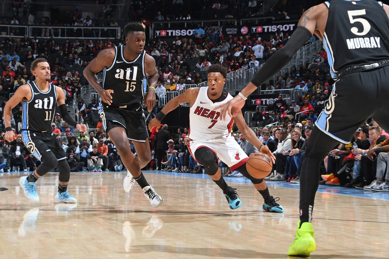 Partido entre Miami Heat y los Atlanta Hawks.