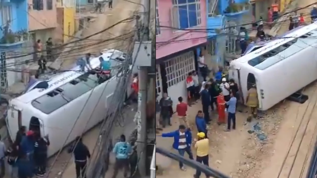 Los equipos de emergencia llegaron al lugar para atender la novedad.