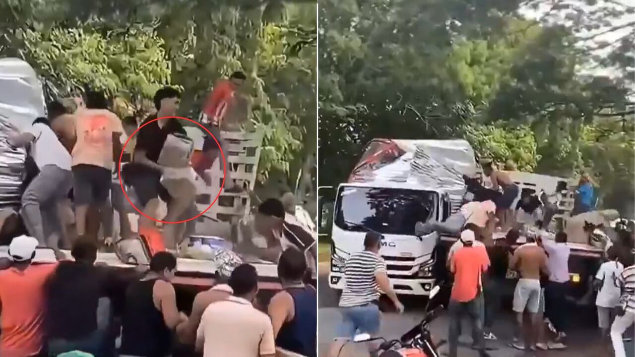 Momentos del presunto hurto.