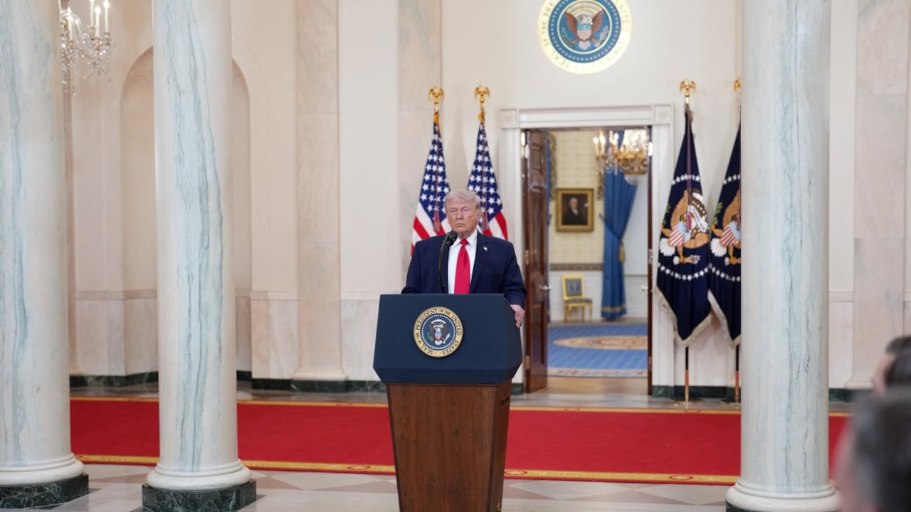 El presidente Donald Trump habló sobre los avances de la operación Furia Épica.