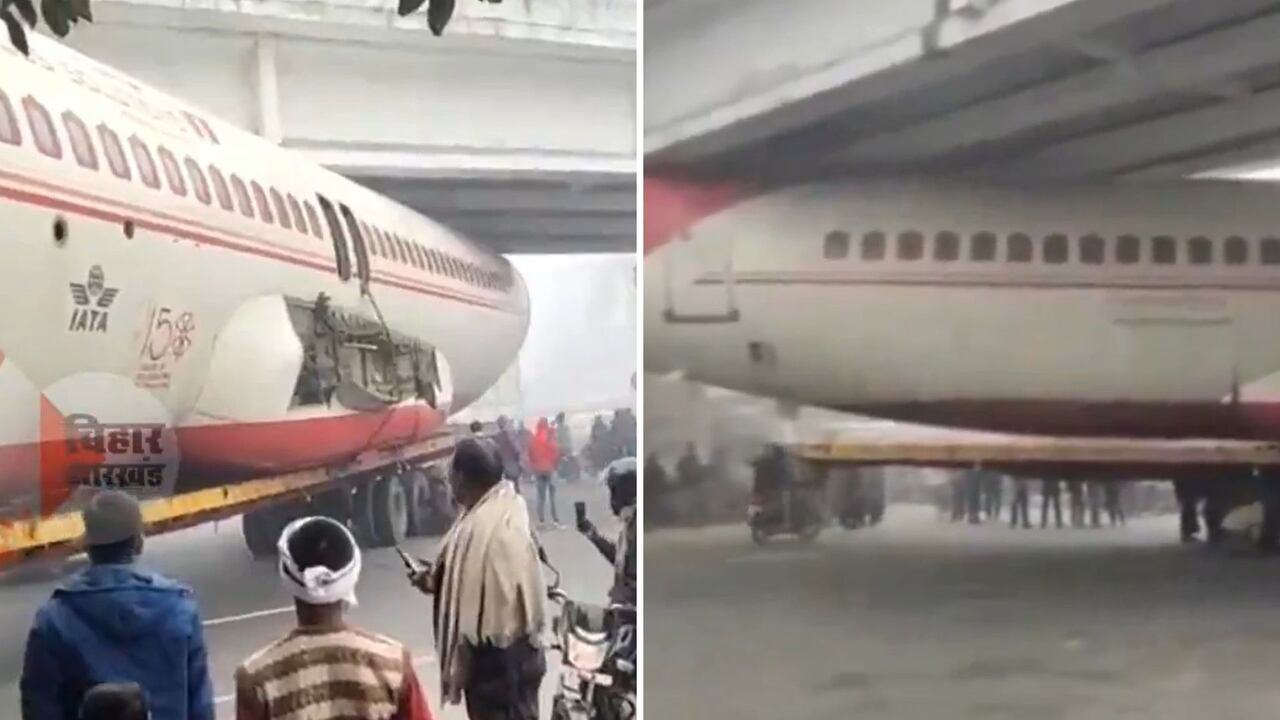 El curioso momento reunió a centenares de personas alrededor del puente para atestiguar el atasco.