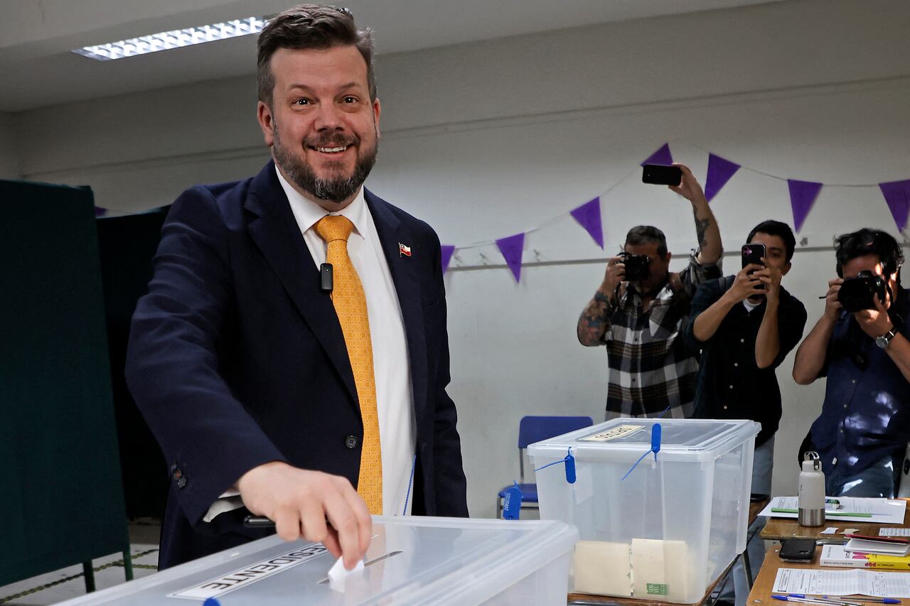 El candidato presidencial Johannes Kaiser, del Partido Nacional Libertario.