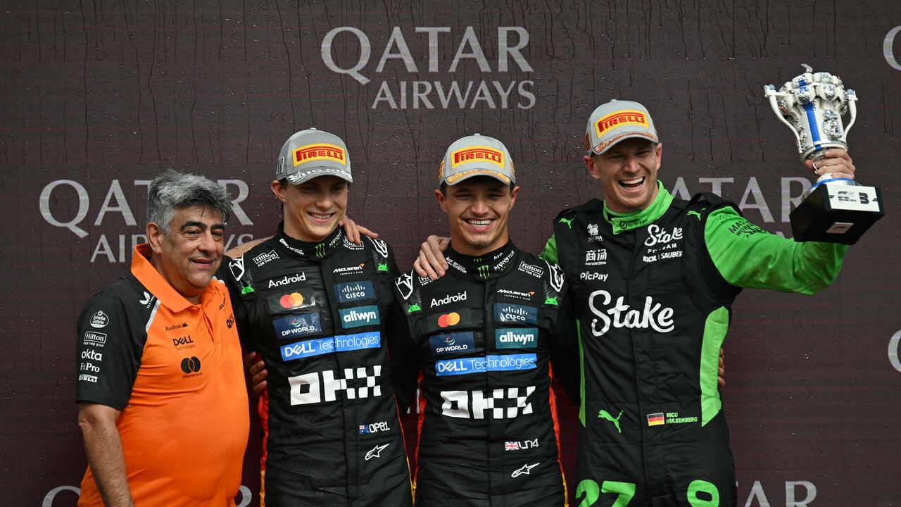 Podio del Gran Premio de Gran Bretaña