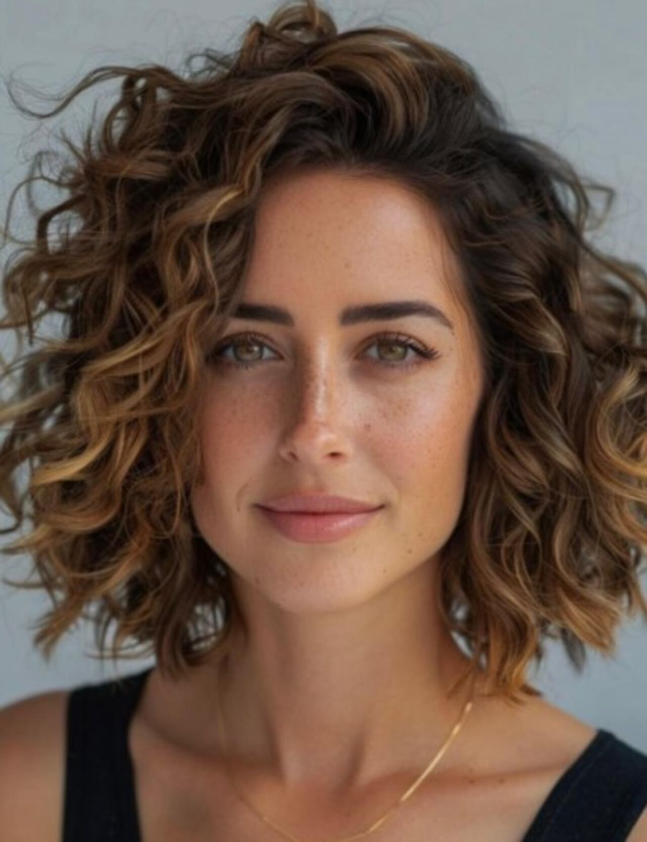 En los cabellos rizados, el experto recomienda cortes redondeados.