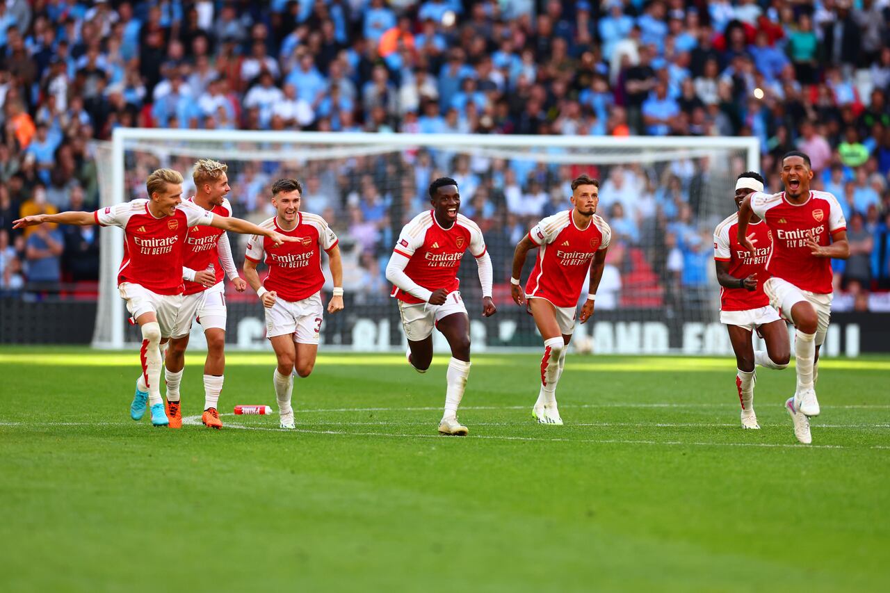 Arsenal celebra la obtención de la Community Shield