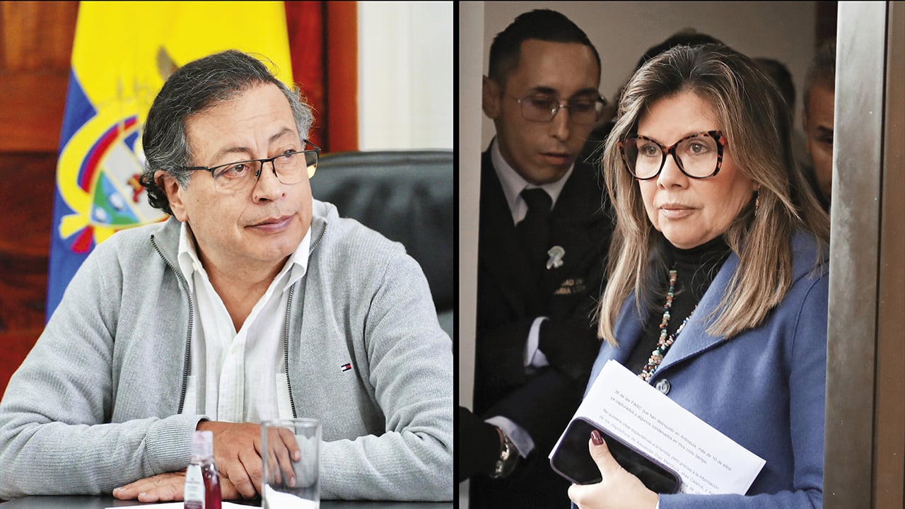 El presidente Gustavo Petro posesionó a Luz Adriana Camargo como fiscal general el 22 de marzo de 2024 en la Casa de Nariño.