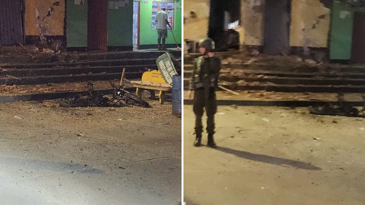 Estas son las primeras imágenes que se conocen del ataque contra la estación policial en Robles.