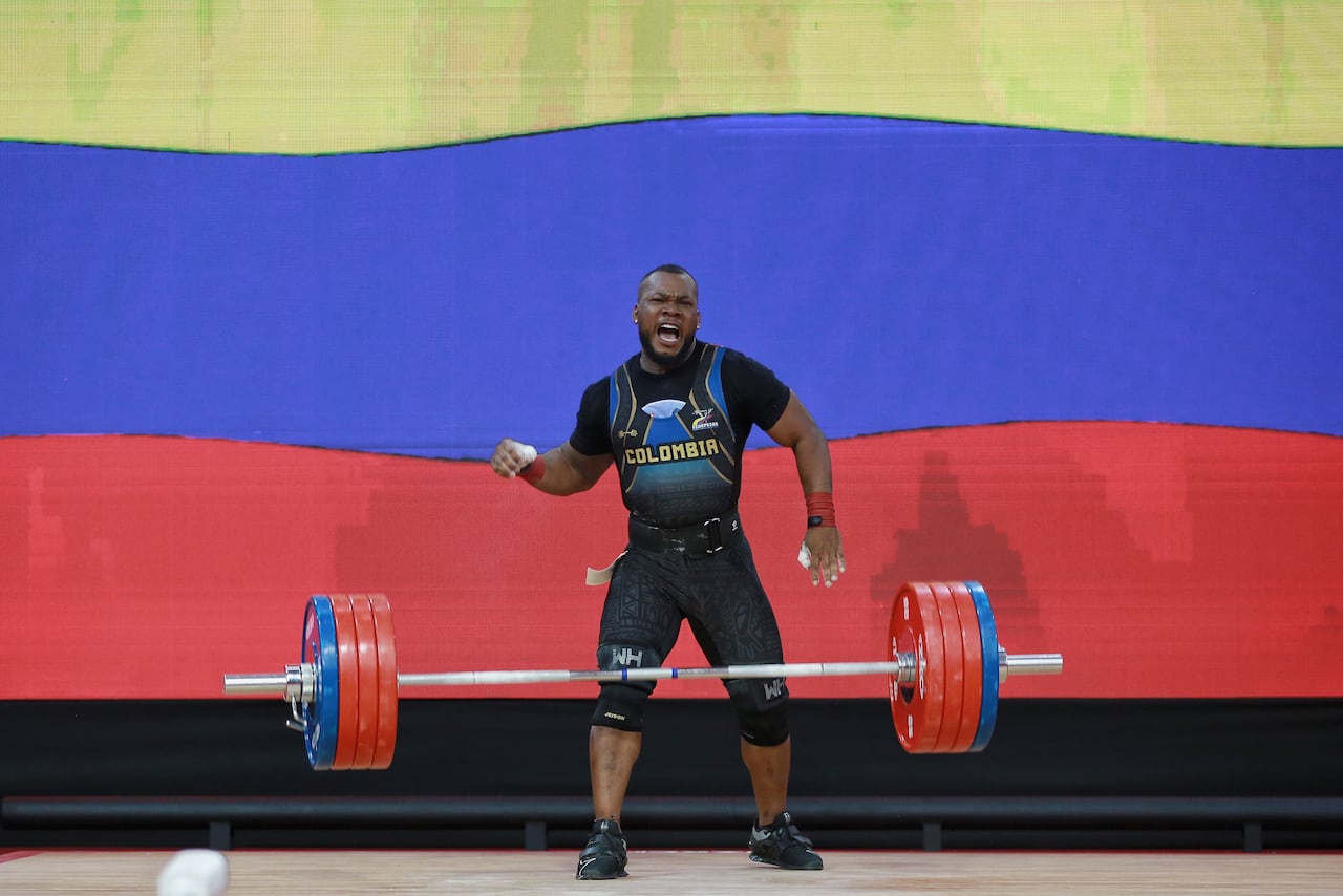 El chocoano Yeison López sigue demostrando su gran nivel de forma. Logró dos oros en los Juegos Bolivarianos 2025.