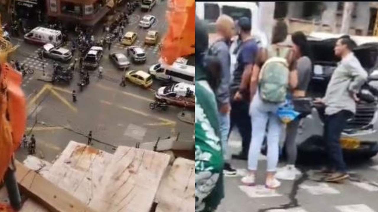Los hechos sucedieron en el cruce de la Avenida El Poblado con la calle 38 A Sur, luego de que los dos hombres quienes son presuntos delincuentes le hurtaran 30 millones de pesos a una mujer que acababa de retirar esta suma de una entidad bancaria de la zona.