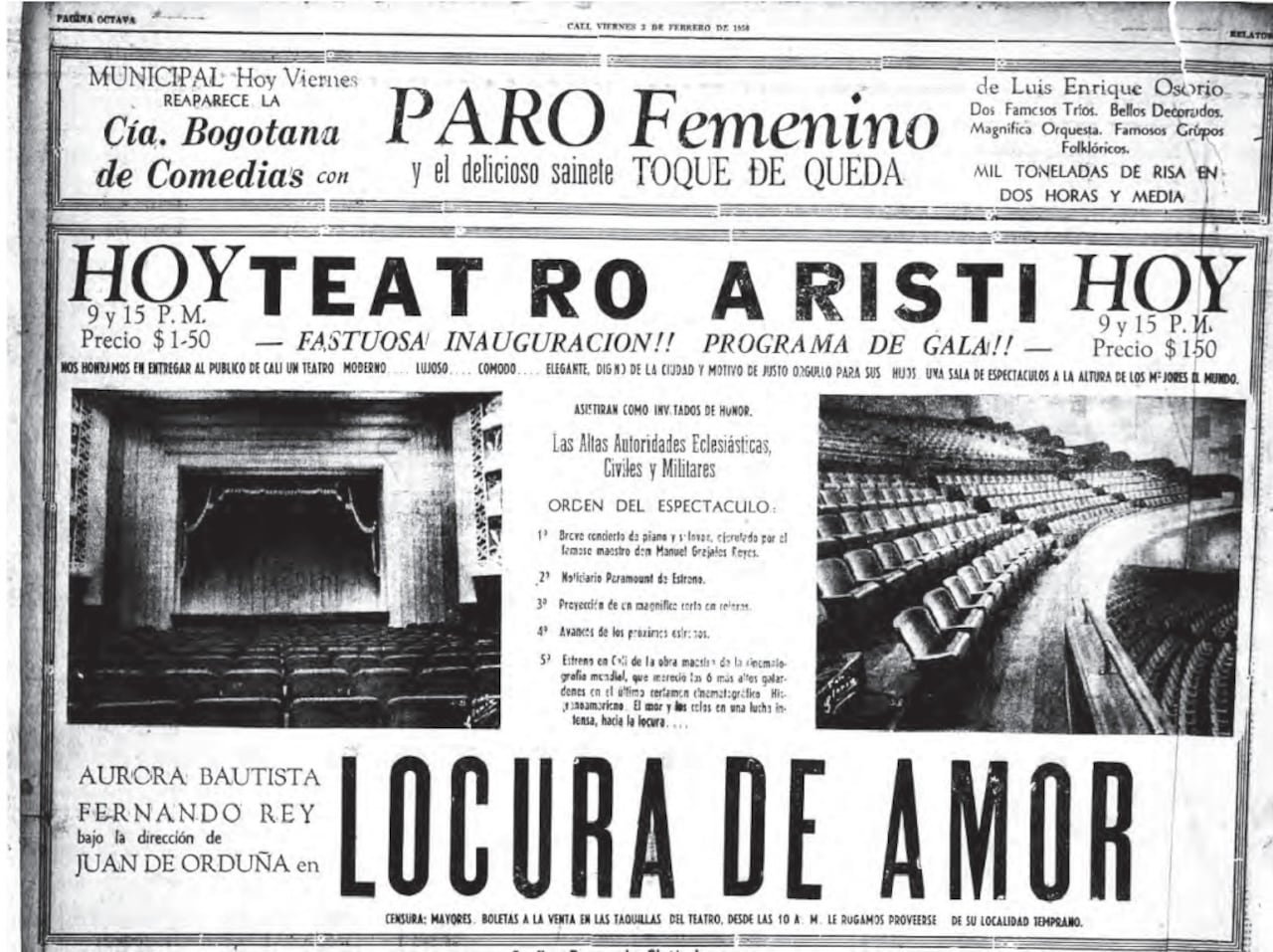 Hotel Aristi en sus años dorados.