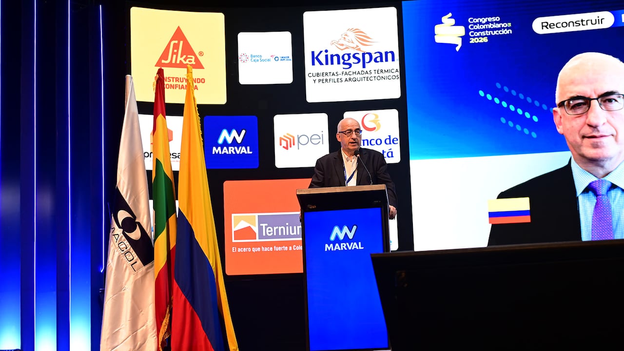 Leonardo Villar, gerente del Banco de la República, participó en el Congreso Colombiano de la Construcción: Foto suministrada por Camacol.