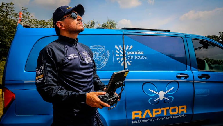 Raptor, una iniciativa liderada por la Gob del Valle, une vigilancia aérea y datos para reforzar la seguridad ciudadana.