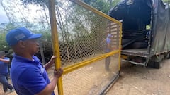 Las autoridades intervinieron construcciones ilegales en este sector.